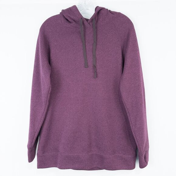 Eddie Bauer Radiator 2.0 Fleece Hooded Pullover Sweatshirt Womens Medium Purple - Picture 1 of 16